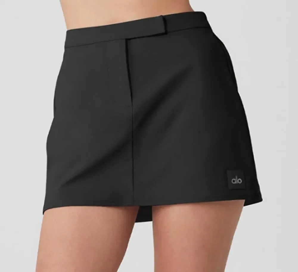 Alo High Speed Mini Skirt Black Small